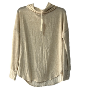 Orange Creek Cowl‎ Collar cream color size Large L comfy cozy shirt